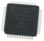 PIC32MX340F512H-80I/PT参考图片